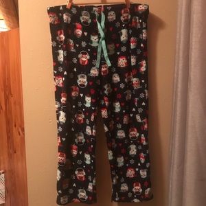 Owl fuzzy pants